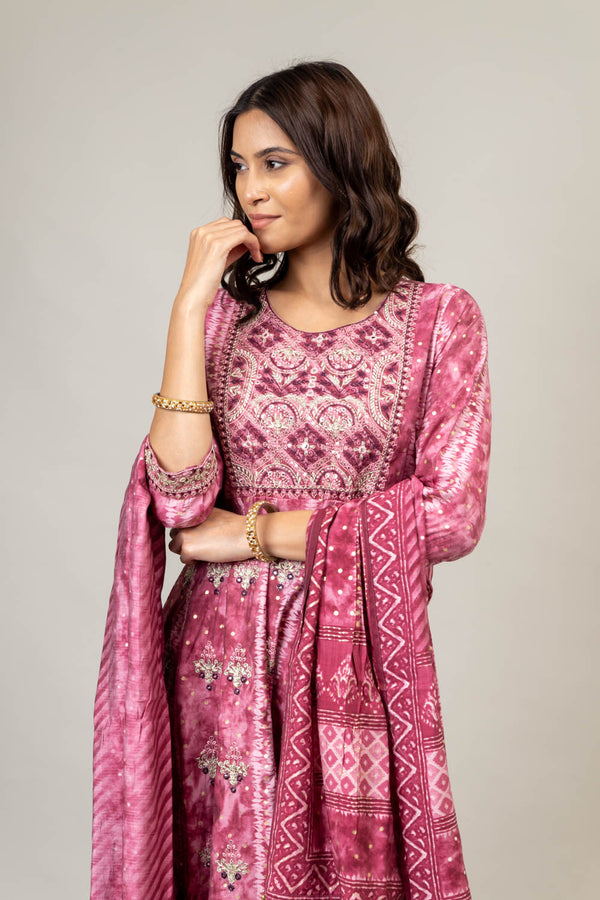 Cotton Kurti Pant And Cotton Dupatta With Sequence Work