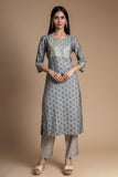 Cotton Kurti And Pant With Gotta Patti, Mirror Work & Sequence Work